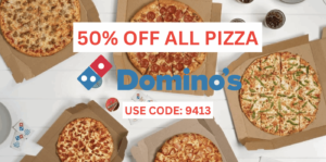 Domino’s – 50% Off All Pizzas! Ends March 24Th! (Working In 2025)